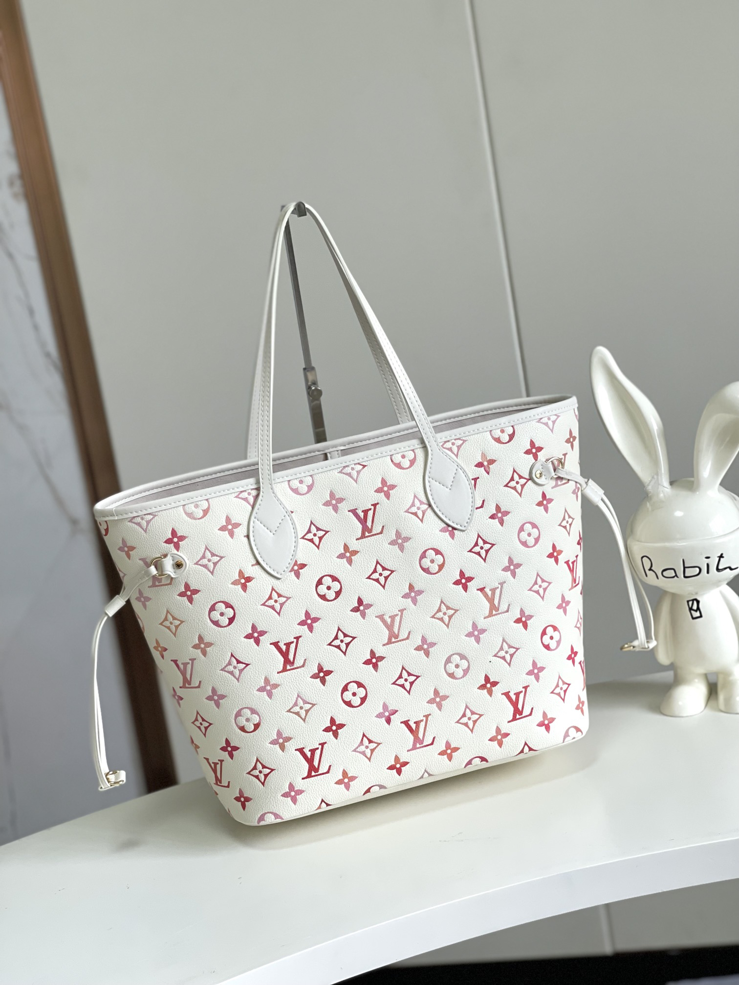 Louis Vuitton Neverfull MM Tote Bag in Monogram Empreinte Sunrise Aquarelle Leather - Image 3