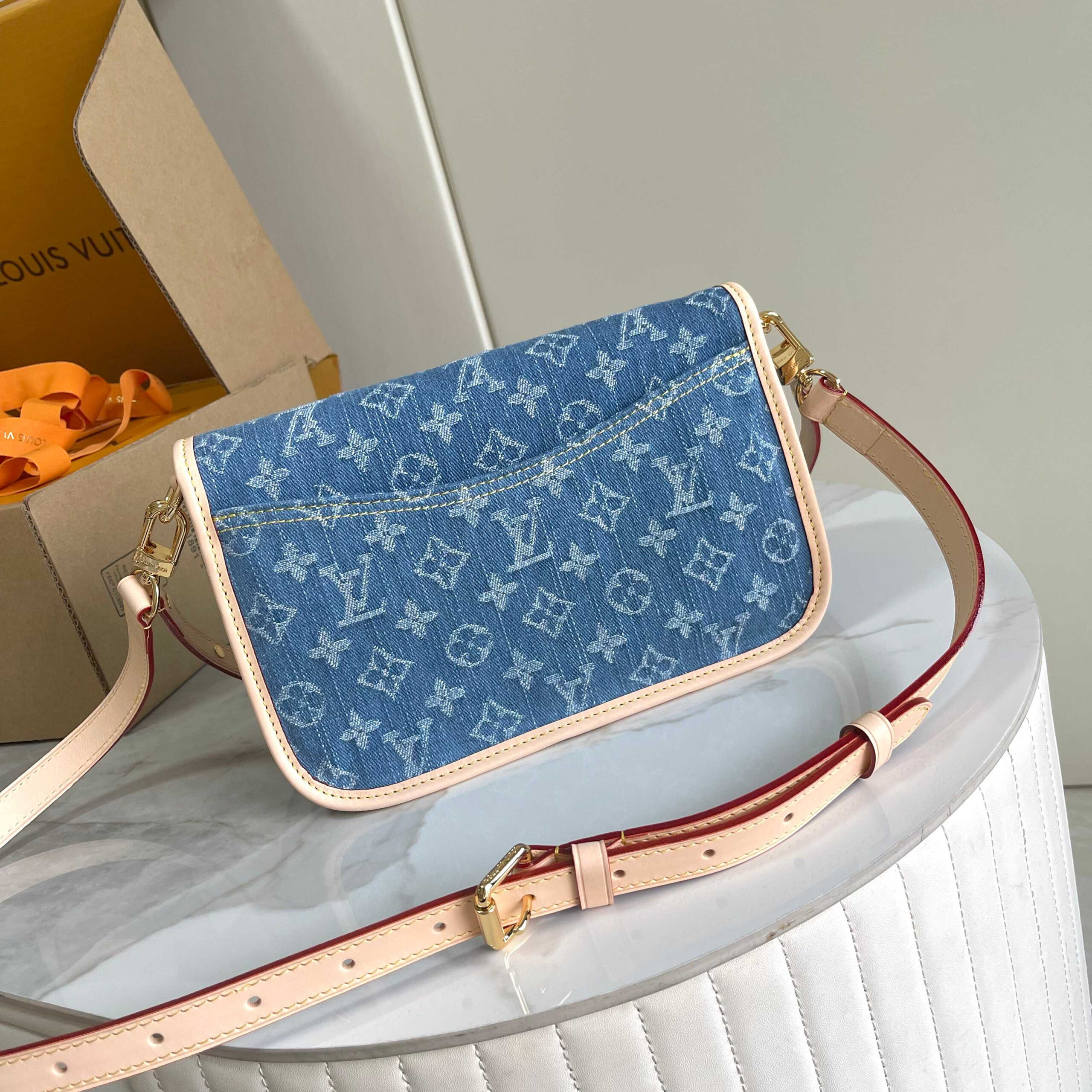 Louis Vuitton Diane Monogram Denim Crossbody Bag - Image 3
