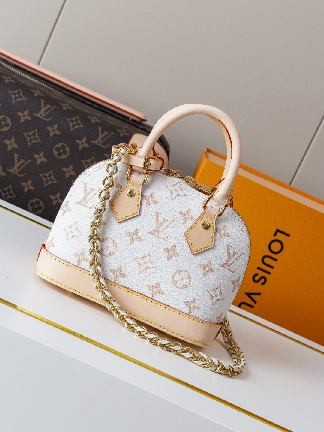 Louis Vuitton Alma Mini Customizable Leather Handbag - Image 3
