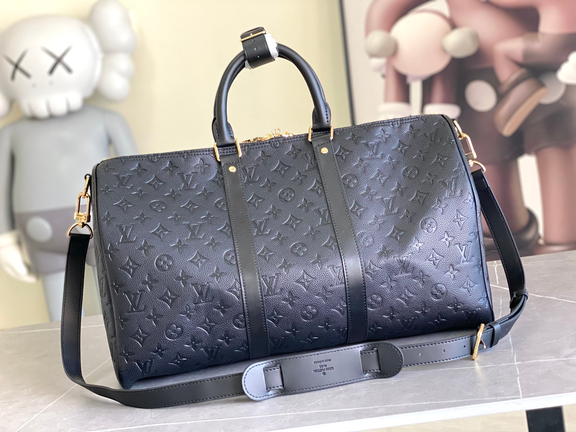 Louis Vuitton Keepall Bandoulière 45 Travel Bag - Image 3