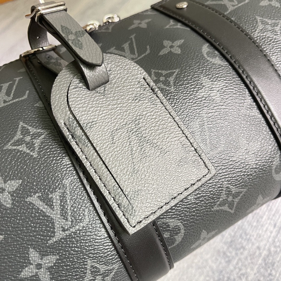 Louis Vuitton Keepall Travel Bag M45936 in Monogram Eclipse - Image 3