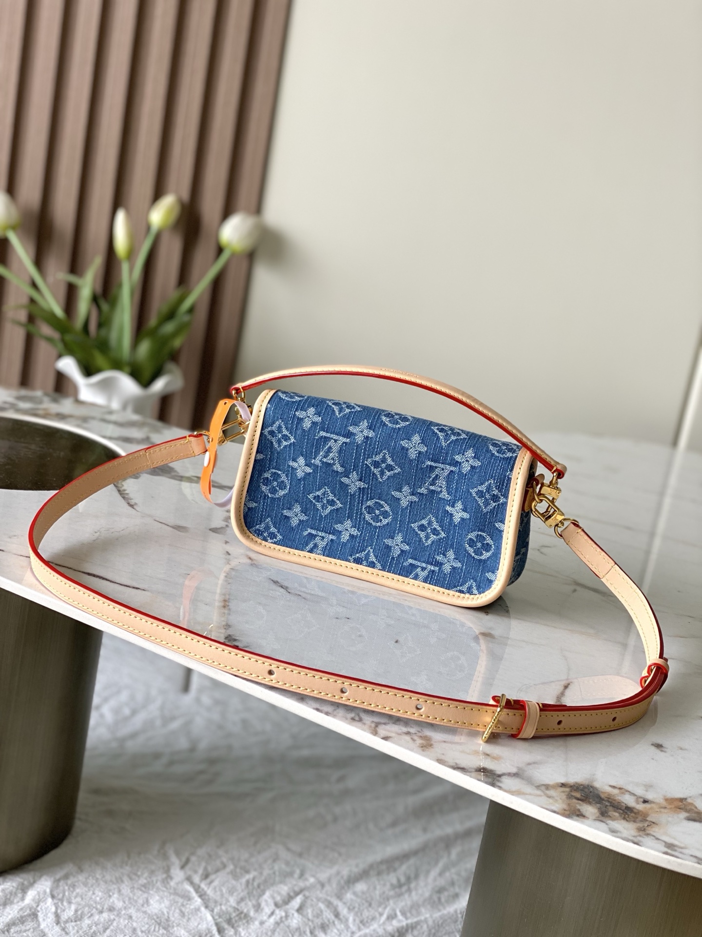 Louis Vuitton Nano Diane Denim Crossbody Bag - Image 3