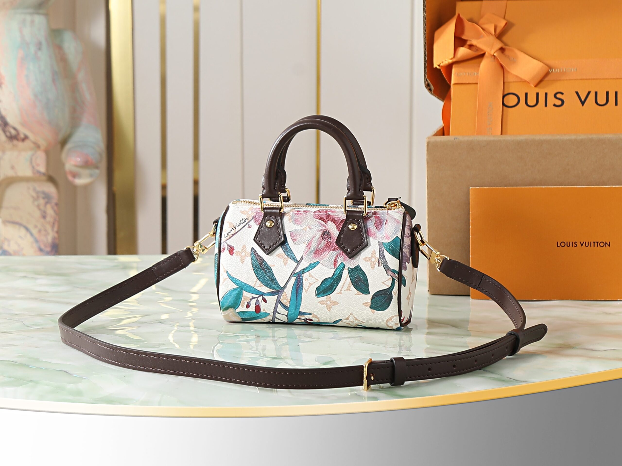 Louis Vuitton Nano Speedy Handbag in Monogram Eden - Image 3