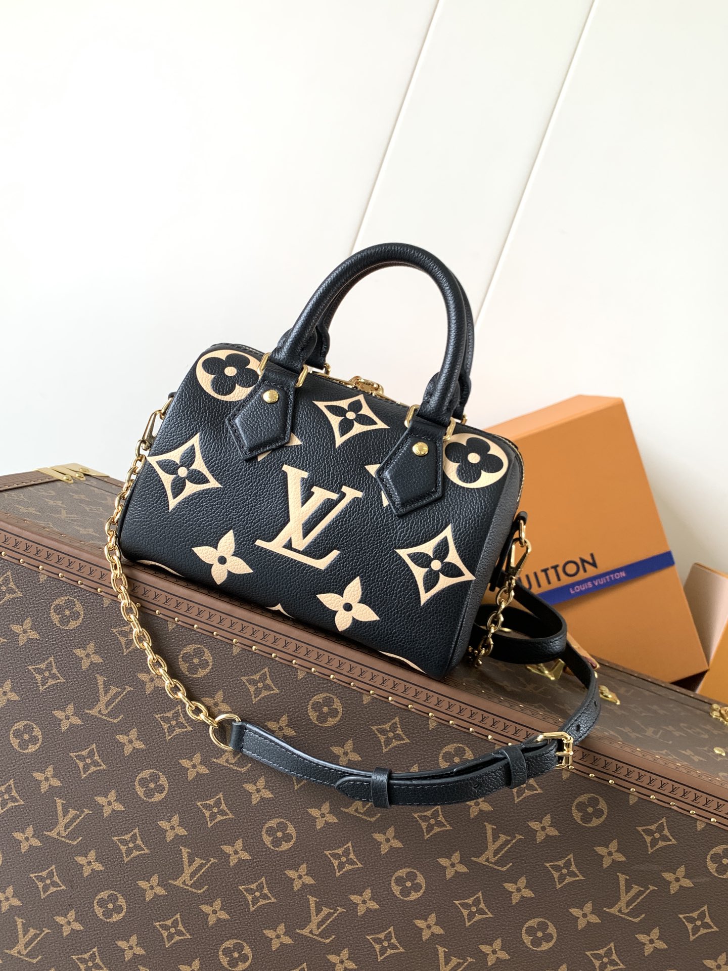 Louis Vuitton Speedy Bandoulière 20 Monogram Empreinte Leather Bag - Image 3