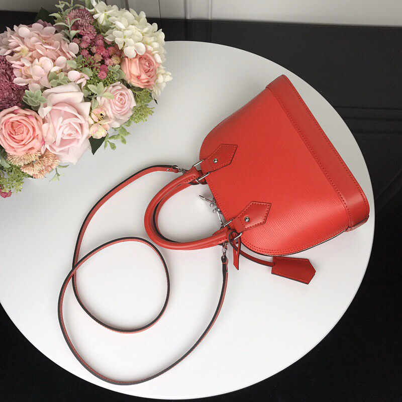 Louis Vuitton Alma BB Handbag in Red - Image 3