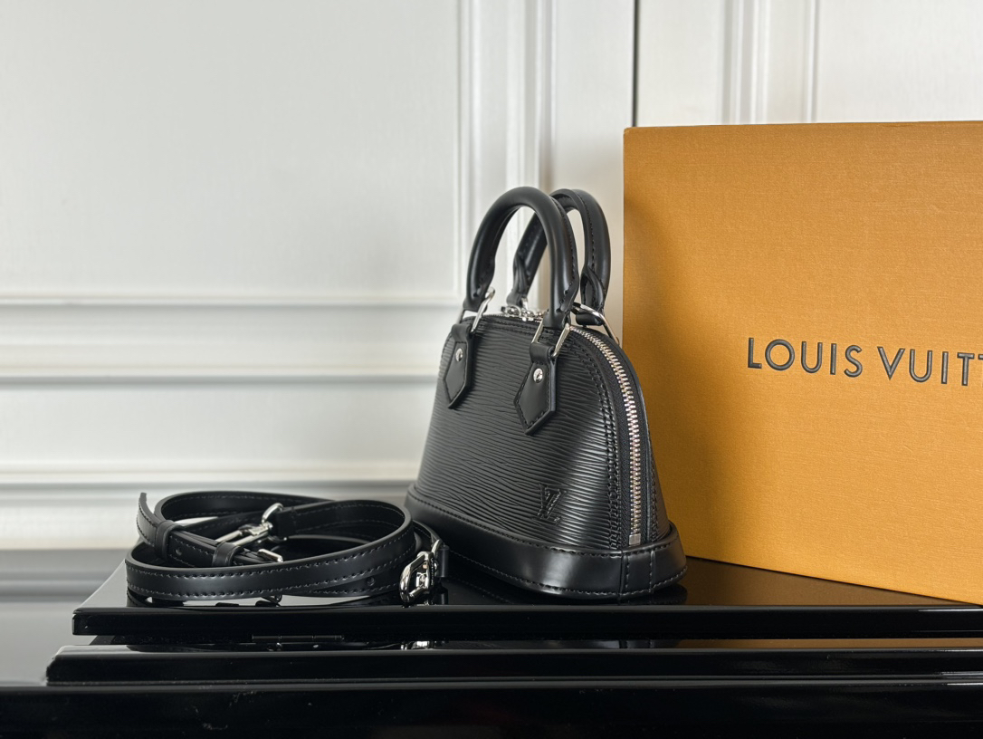 Louis Vuitton Nano Alma Handbag in Black - Image 3