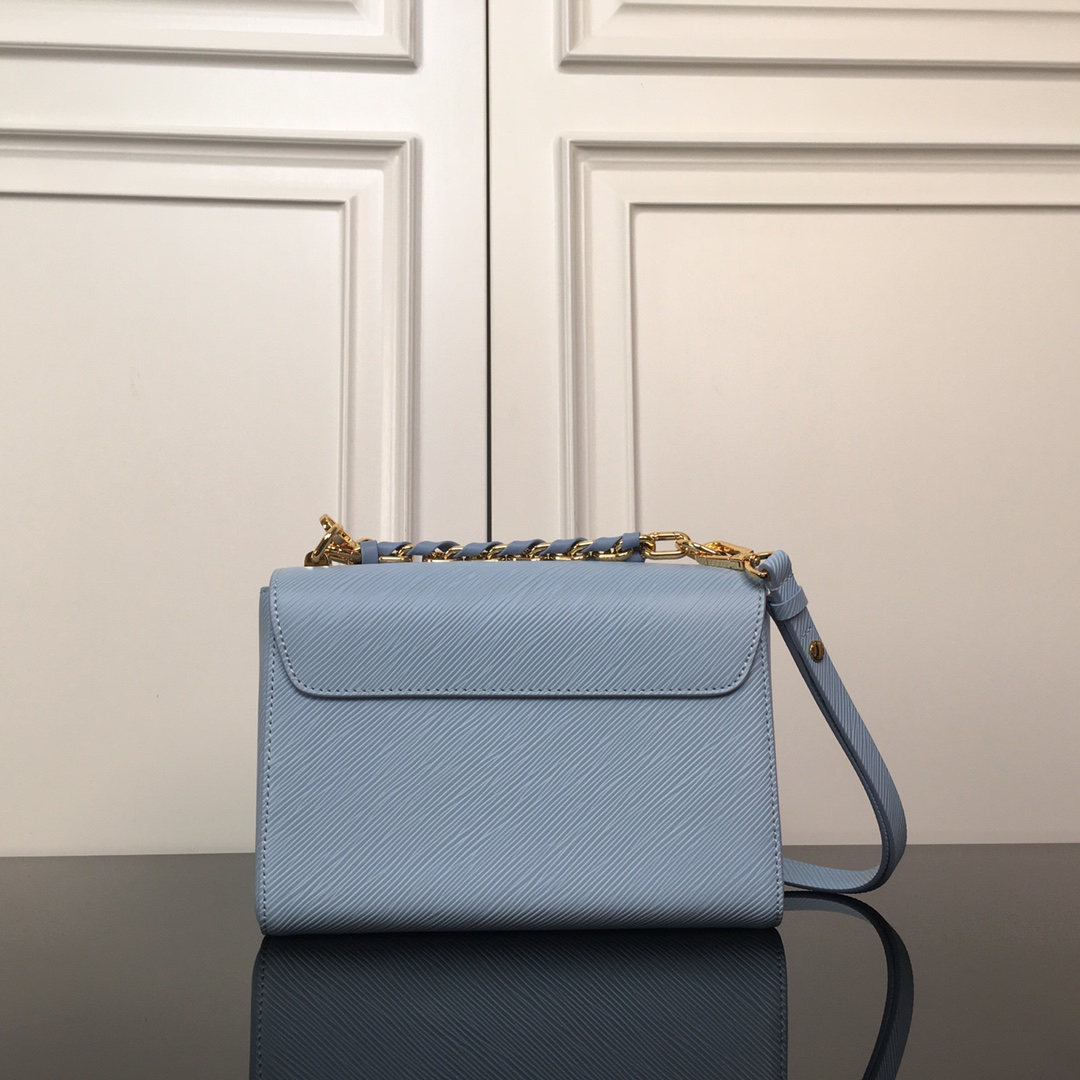 Louis Vuitton Twist Medium Braided Chain Bag in Powder Blue - Image 3