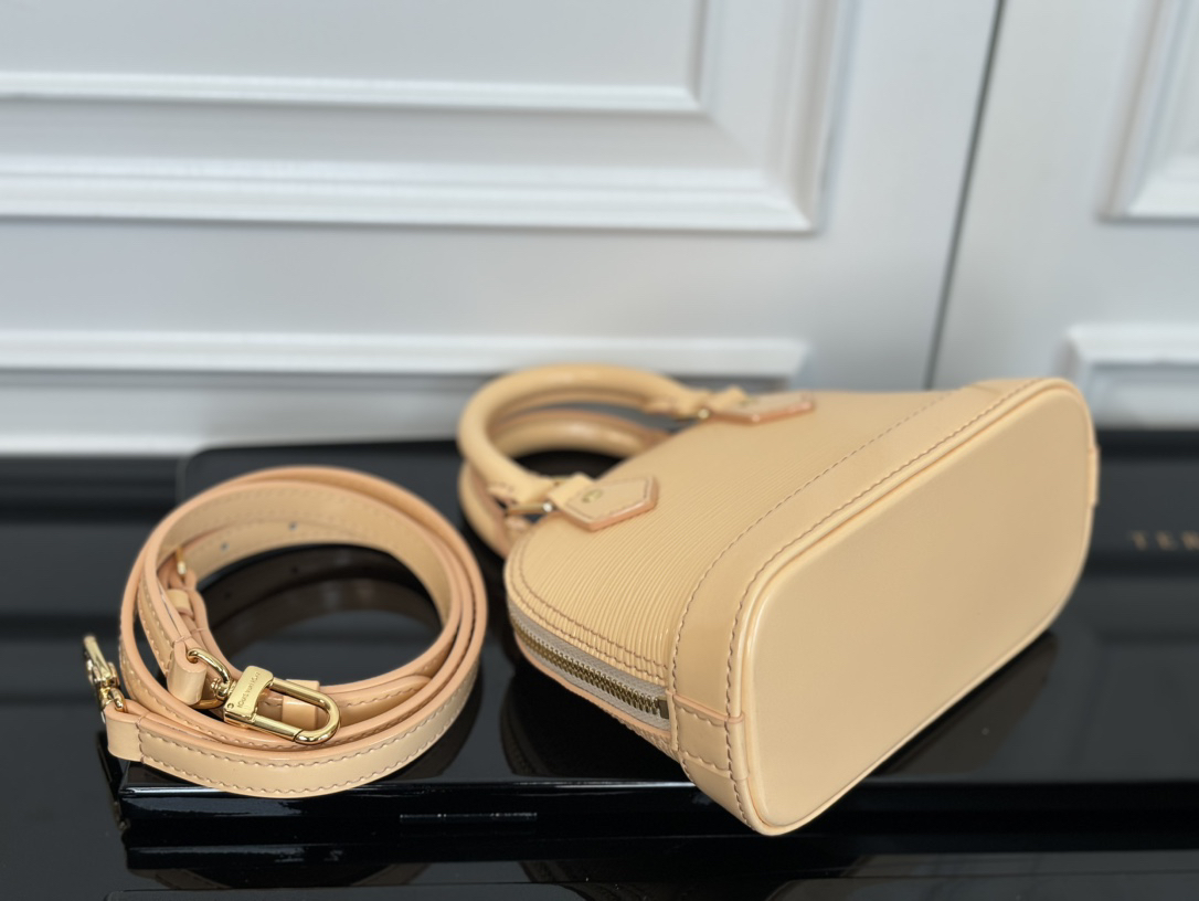 Louis Vuitton Nano Alma Epi Leather Crossbody Bag in Almond - Image 3