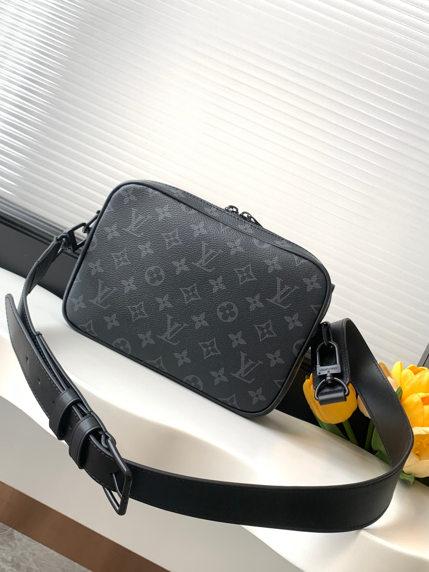 Louis Vuitton Steamer Crossbody Bag in Monogram Eclipse - Image 3
