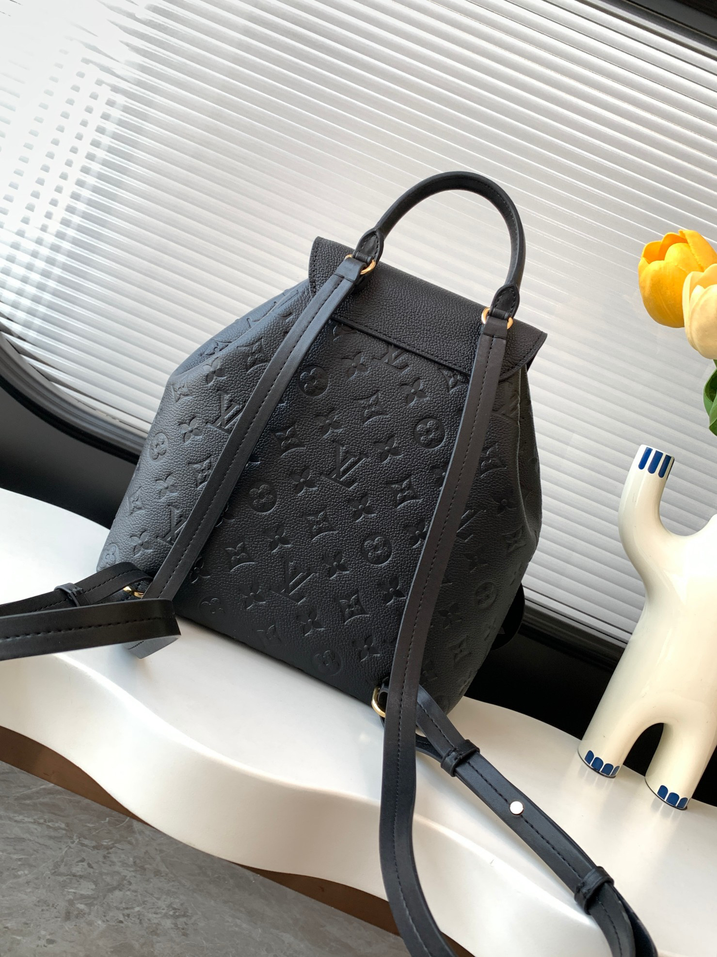 Louis Vuitton Montsouris 45205 Monogram Empreinte Backpack - Image 3