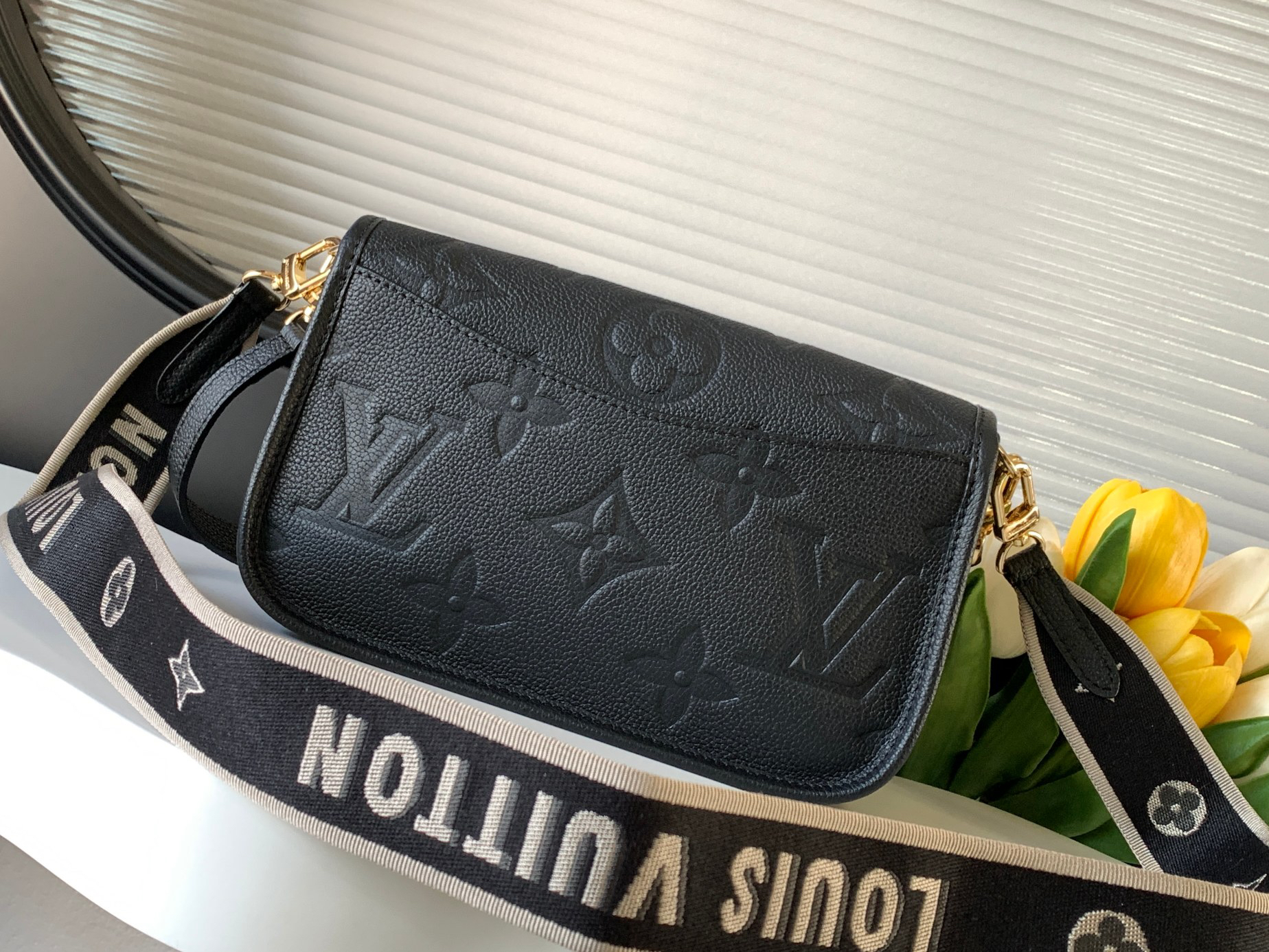 Louis Vuitton Diane Crossbody Bag in Monogram Empreinte Leather - Image 3