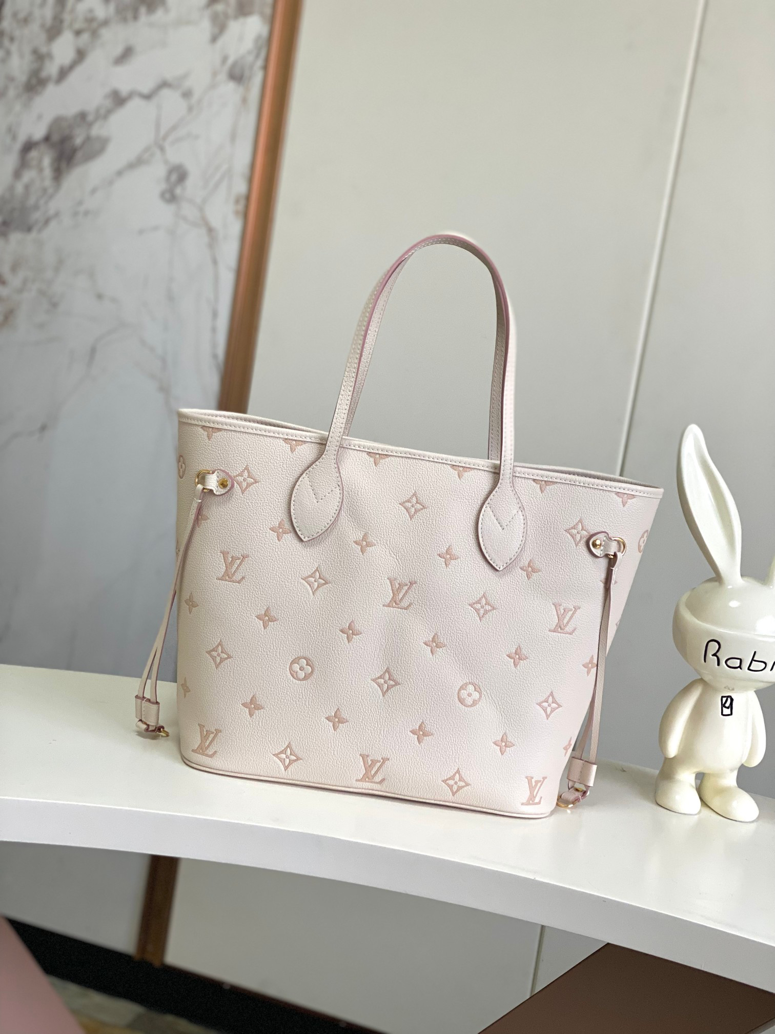 Louis Vuitton Neverfull MM Tote Bag in Monogram Empreinte Leather - Image 3