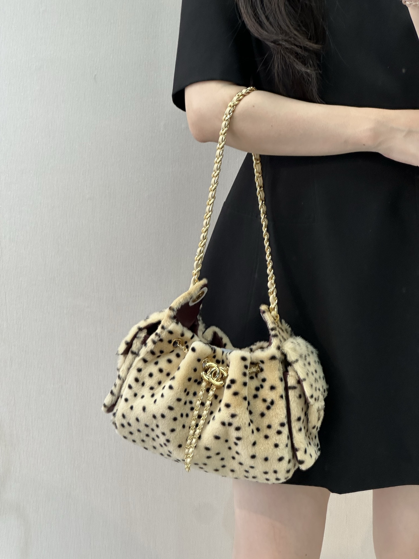 CHANEL 25 Velvet Leopard-Print Handbag - Image 3