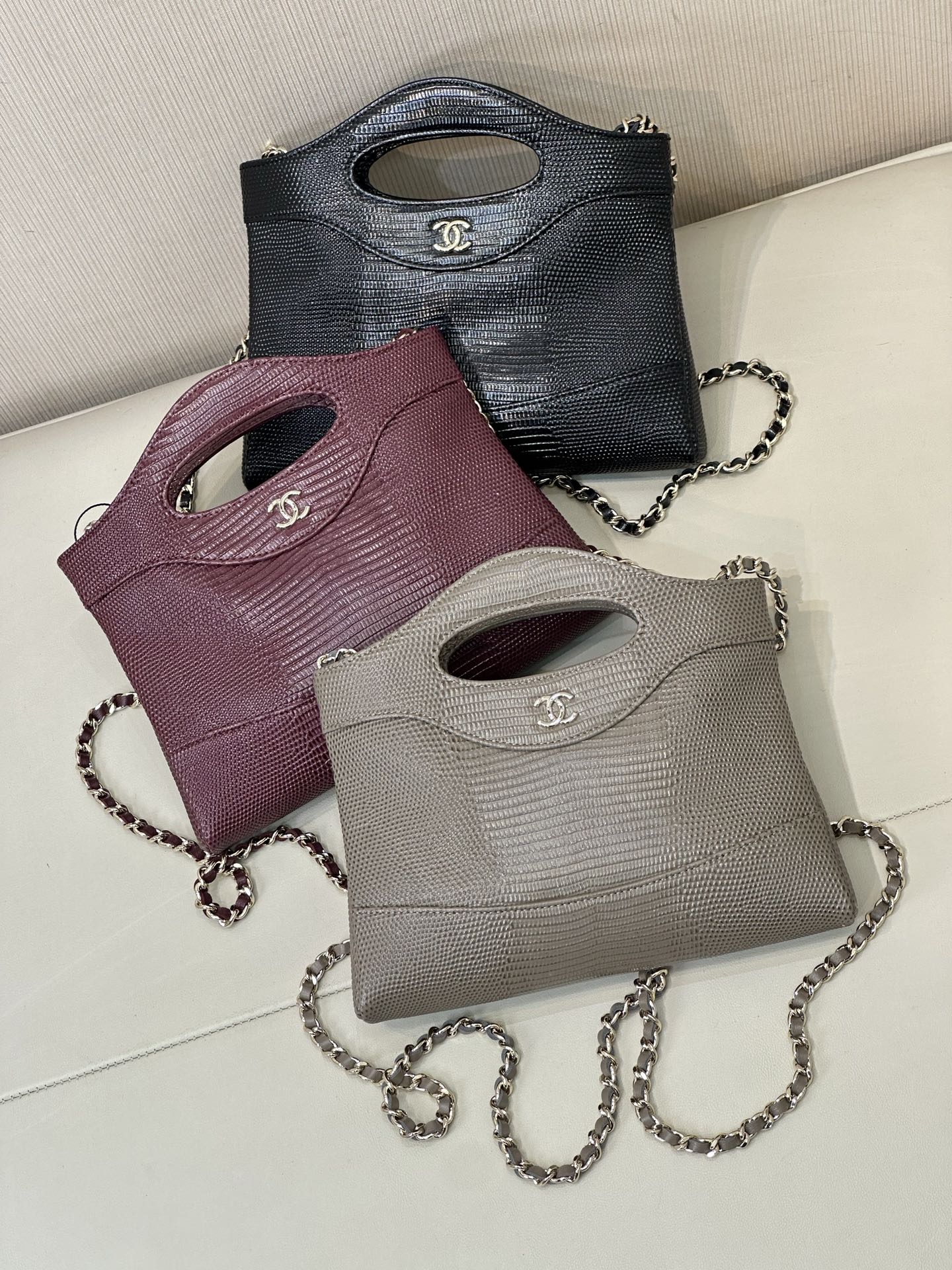 Chanel 31 Nano Crossbody Bag in Crocodile-Embossed Calfskin - Image 3
