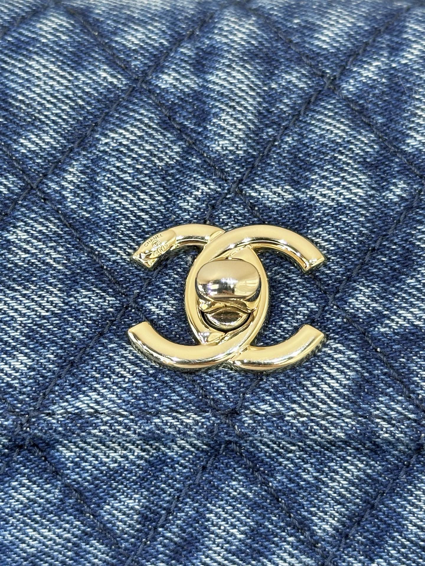 Chanel Coco Handle Mini Denim Handbag - Image 3