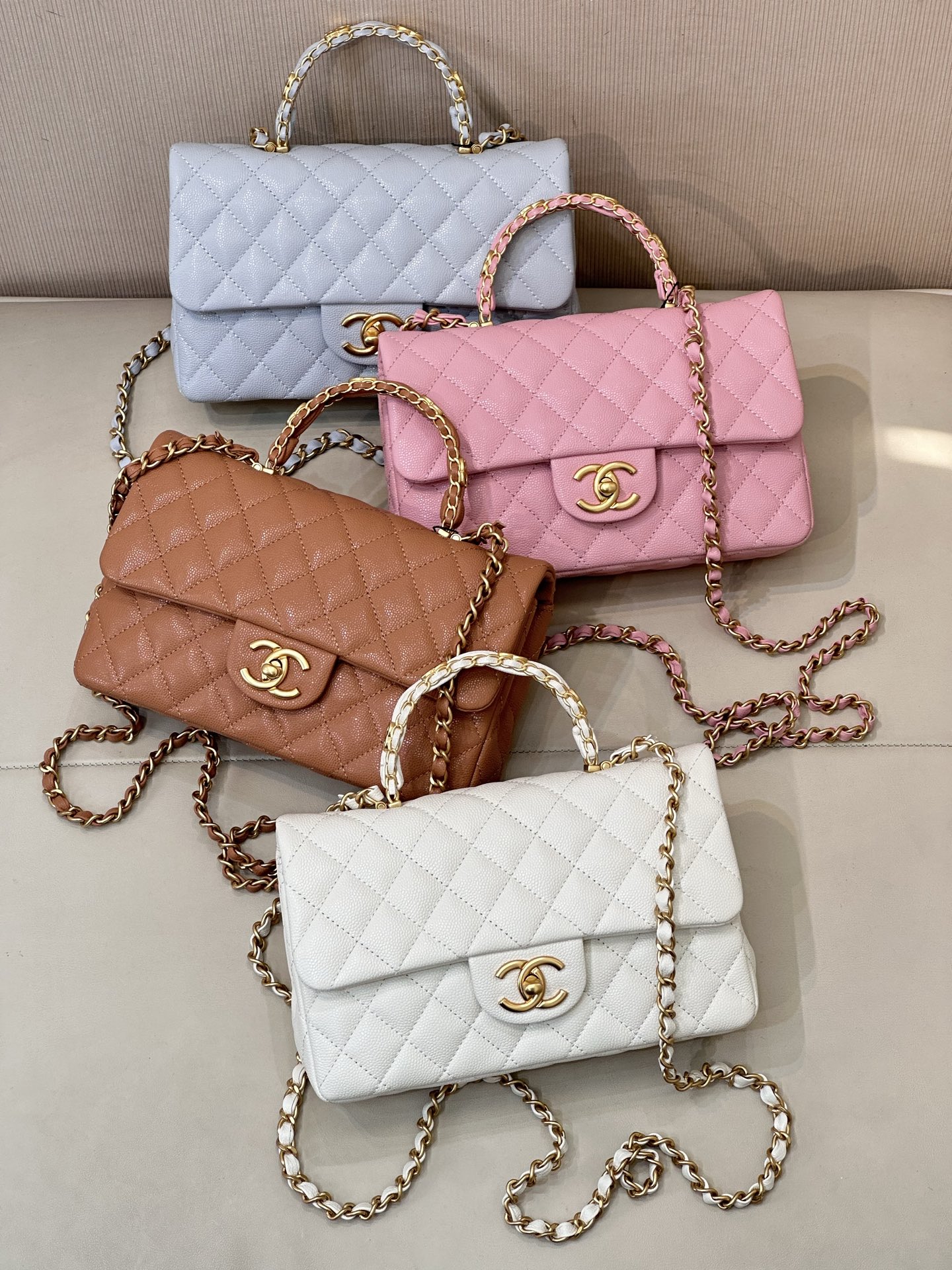 Chanel 24B Lambskin Mini Flap Bag - Image 3