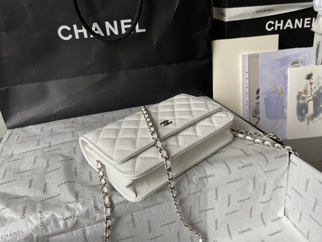 Chanel CF WOC Chain Bag in Black Caviar Leather - Image 3