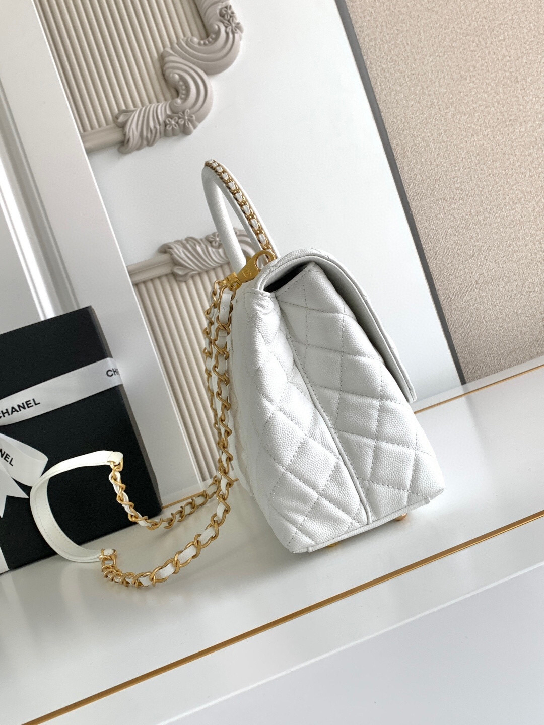 Chanel Coco Handle Mini Flap Top-Handle Handbag - Image 3