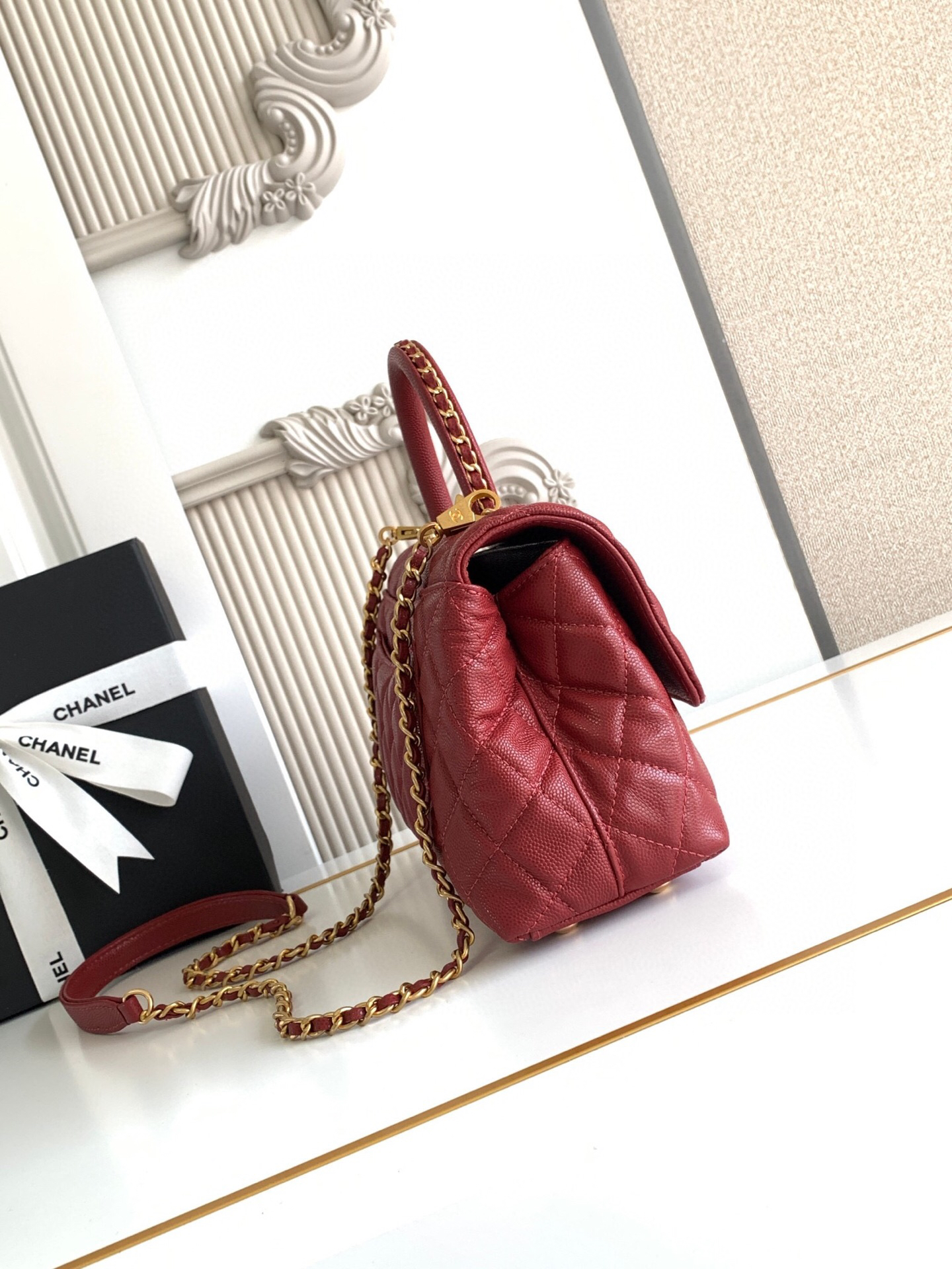 Chanel Coco Handle Classic Top-Handle Handbag - Image 3