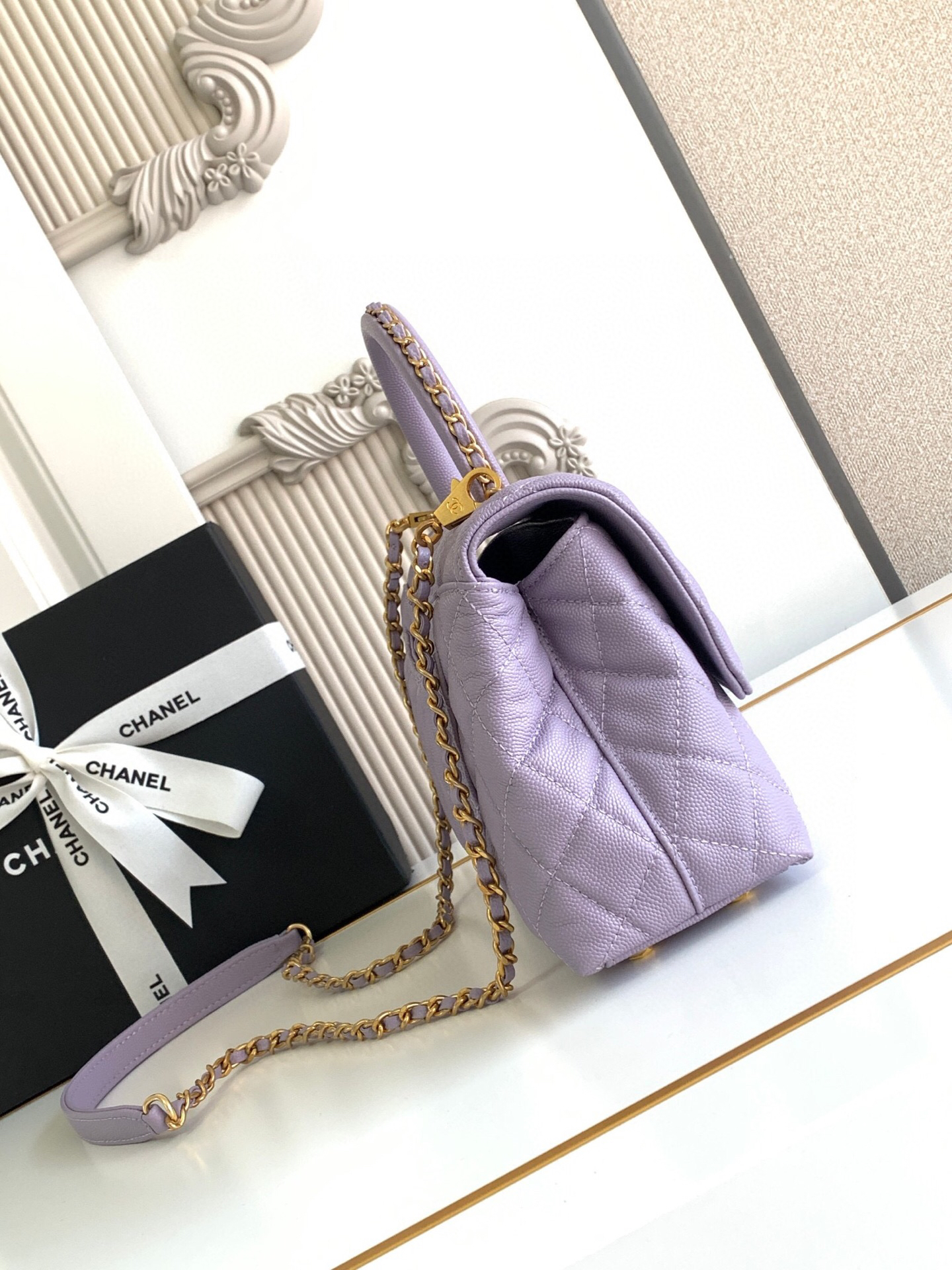 Chanel Coco Handle Mini Flap Top Handle Bag - Image 3