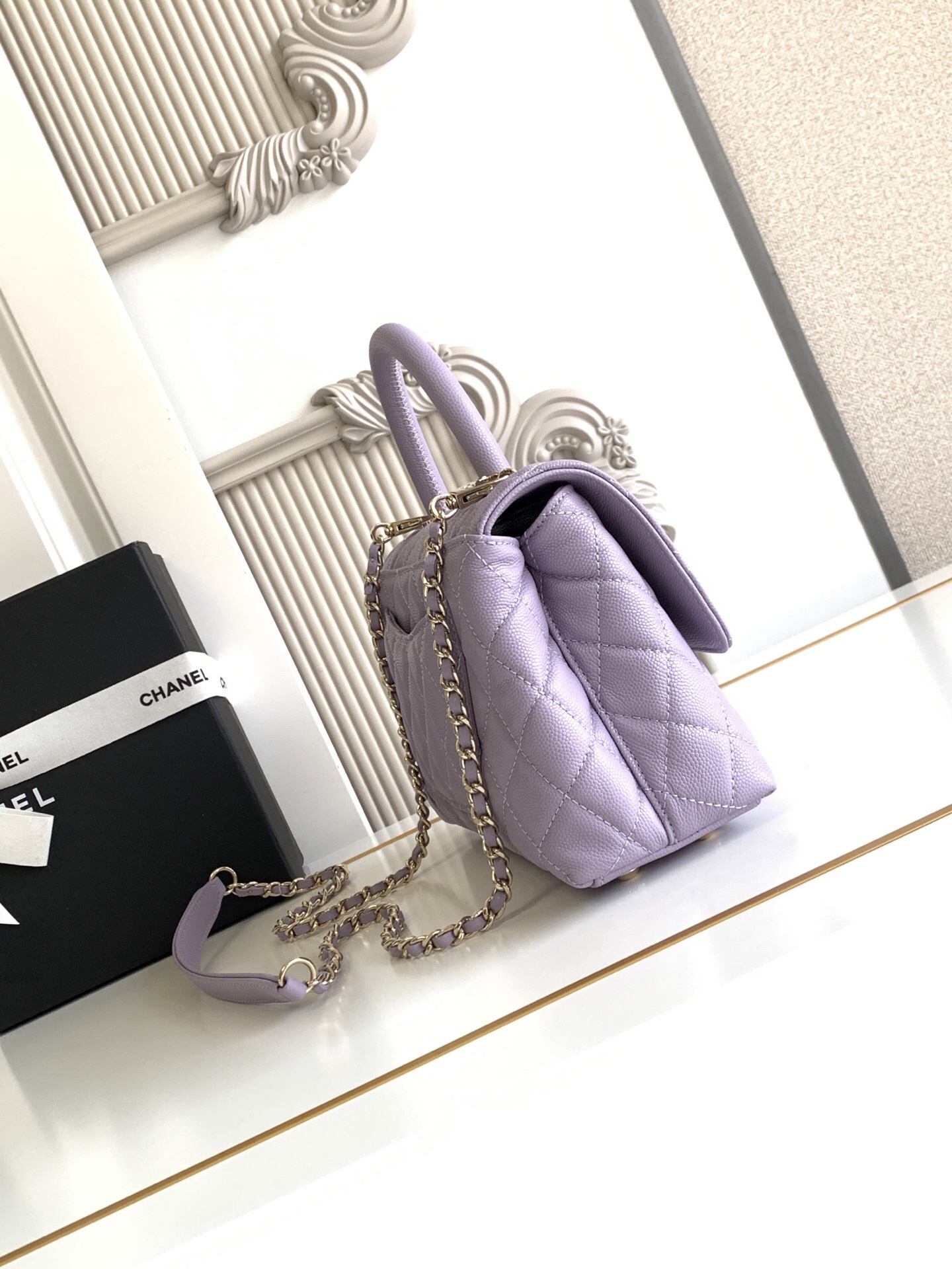 Chanel Coco Handle Top Handle Bag - Image 3