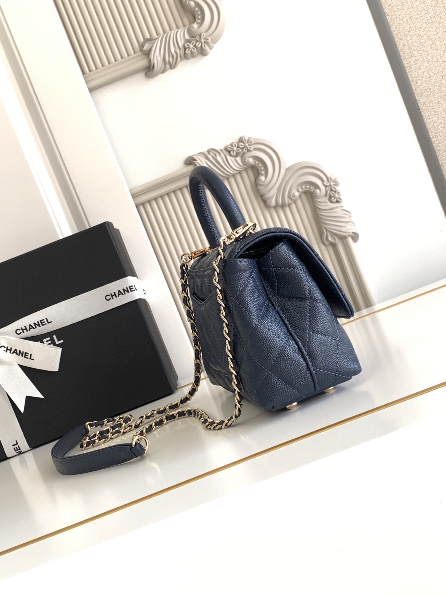 Chanel Coco Handle Mini Top-Handle Bag AS2215 - Image 3