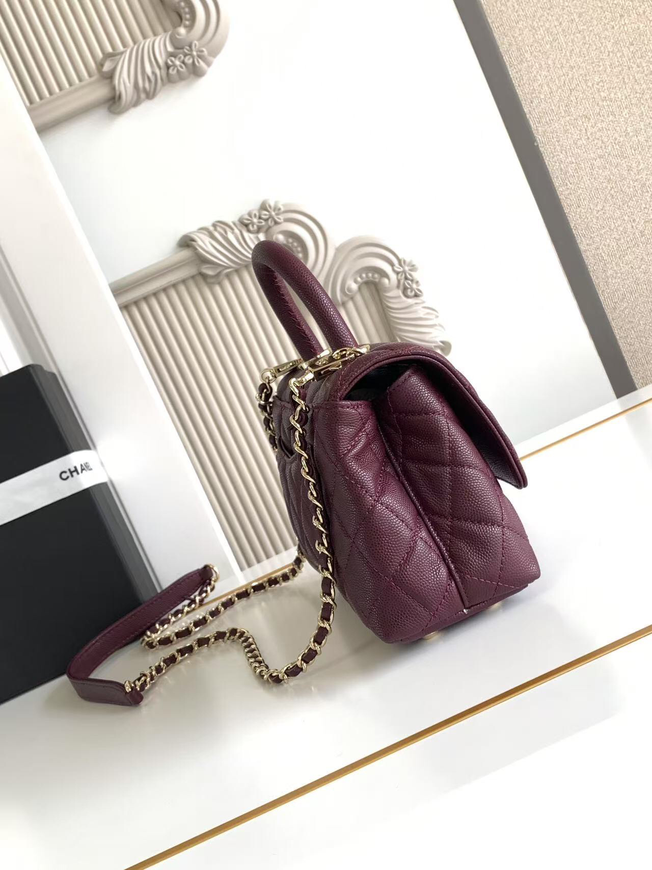 Chanel Coco Handle Mini Top-Handle Bag AS2215 - Image 3