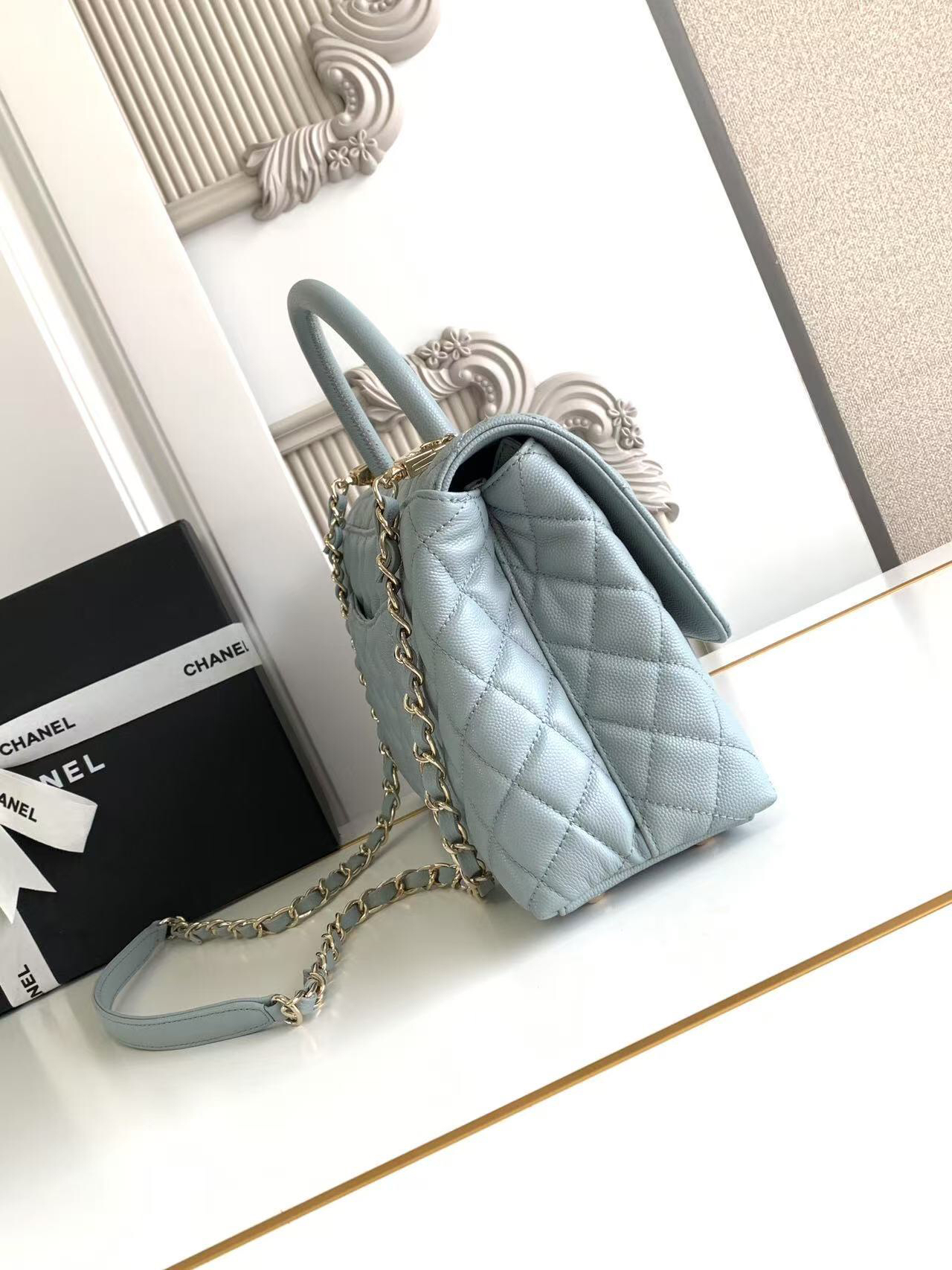 Chanel Coco Handle Mini Flap Top-Handle Handbag - Image 3
