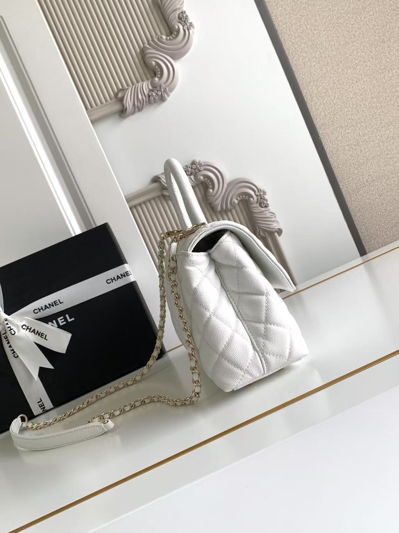 Chanel Coco Handle Top Handle Bag - Image 3