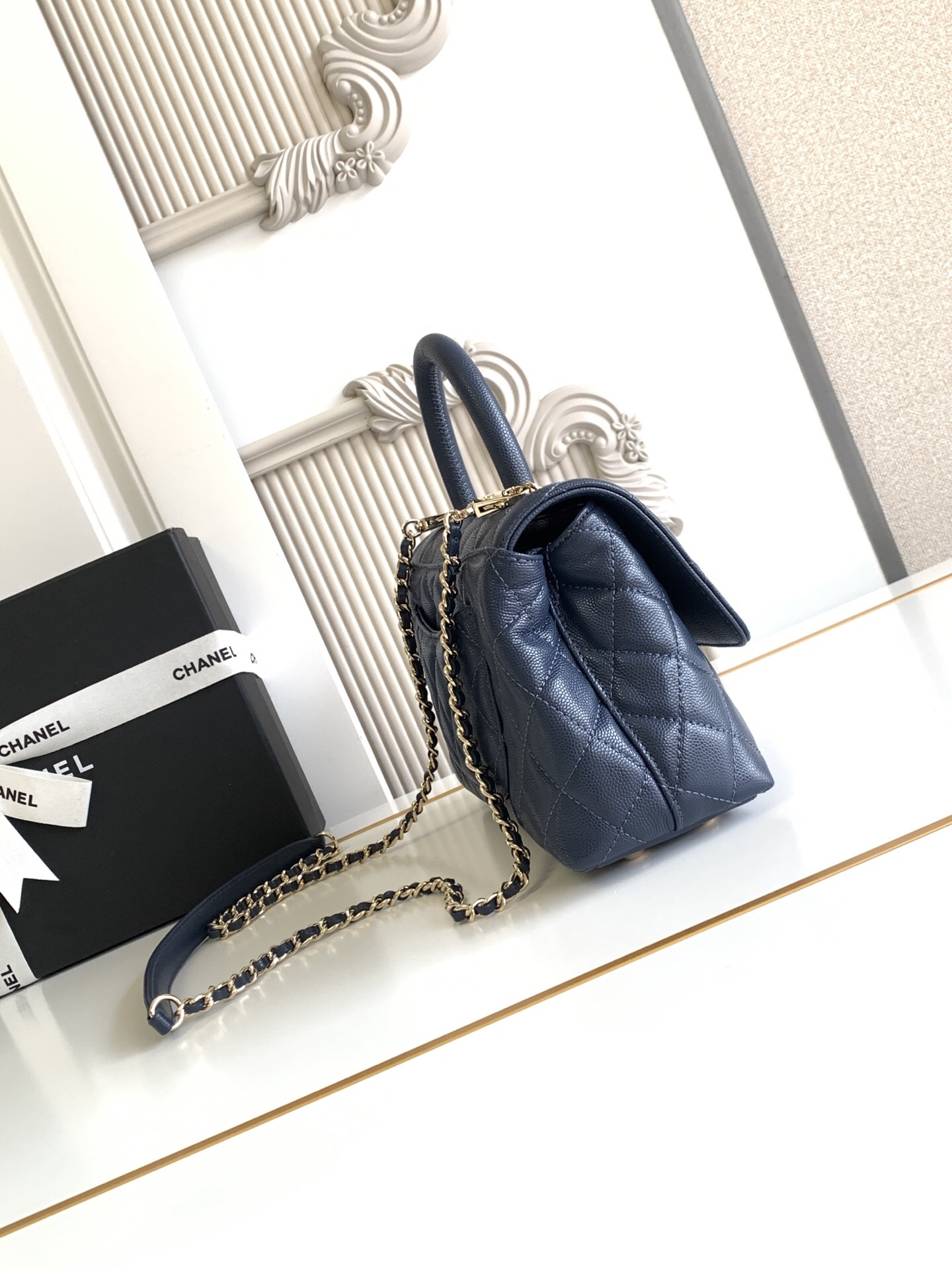 Chanel Coco Handle Flap Top Handle Bag - Image 3