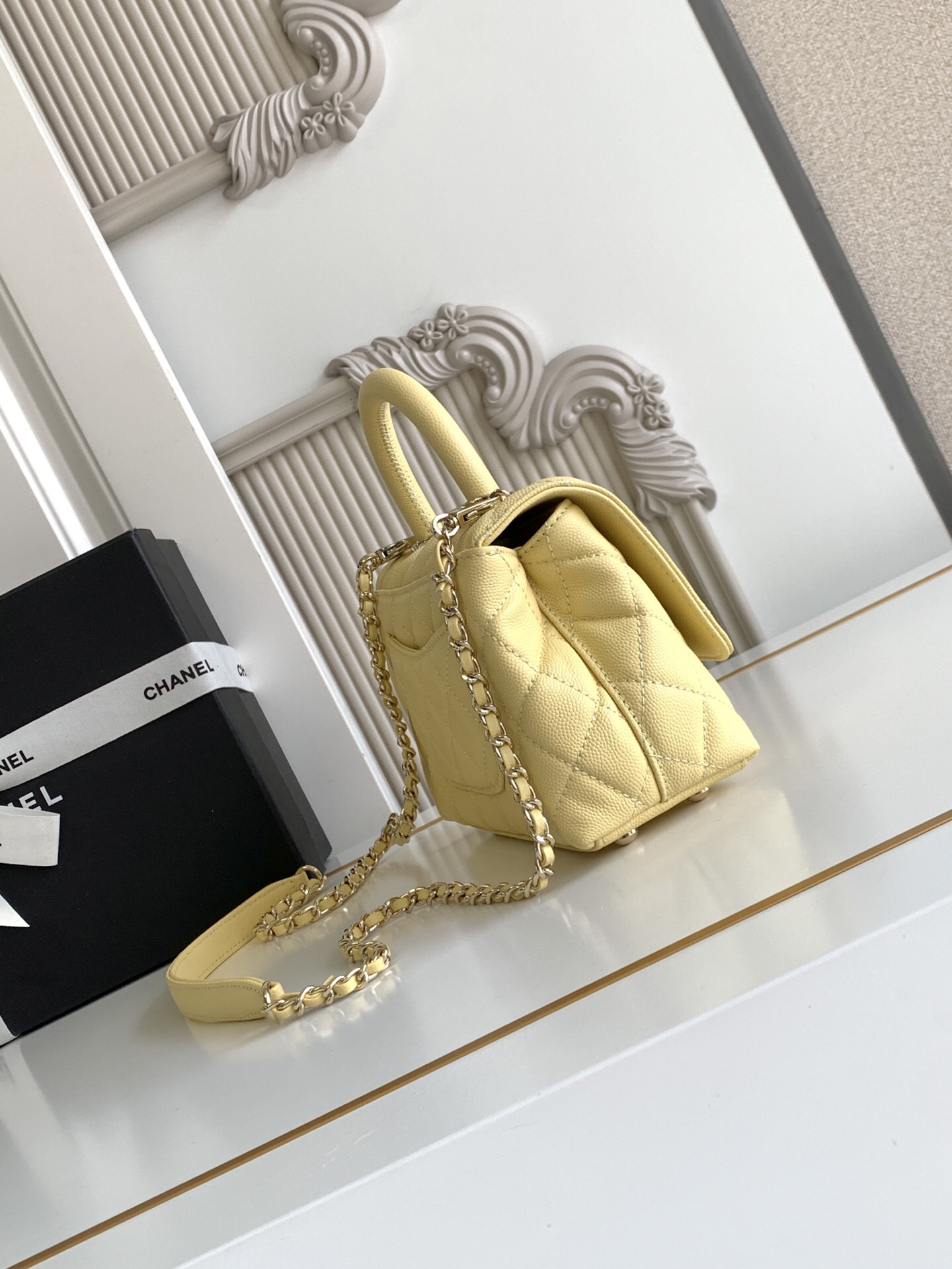 Chanel Coco Handle Mini Top-Handle Bag AS2215 - Image 3