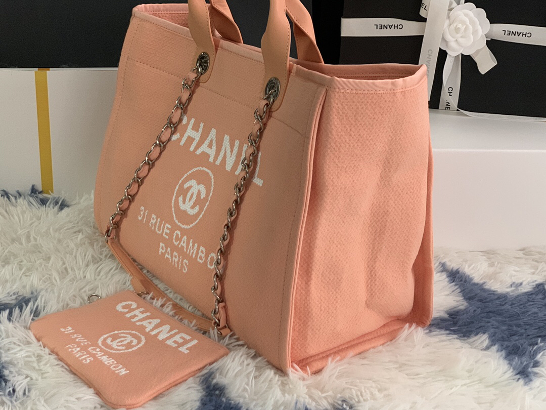 Chanel 2022 Denim Canvas Tote Bag - Image 3