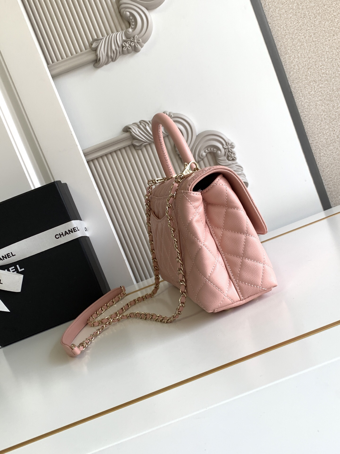 Chanel Coco Handle Classic Flap Top-Handle Handbag - Image 3
