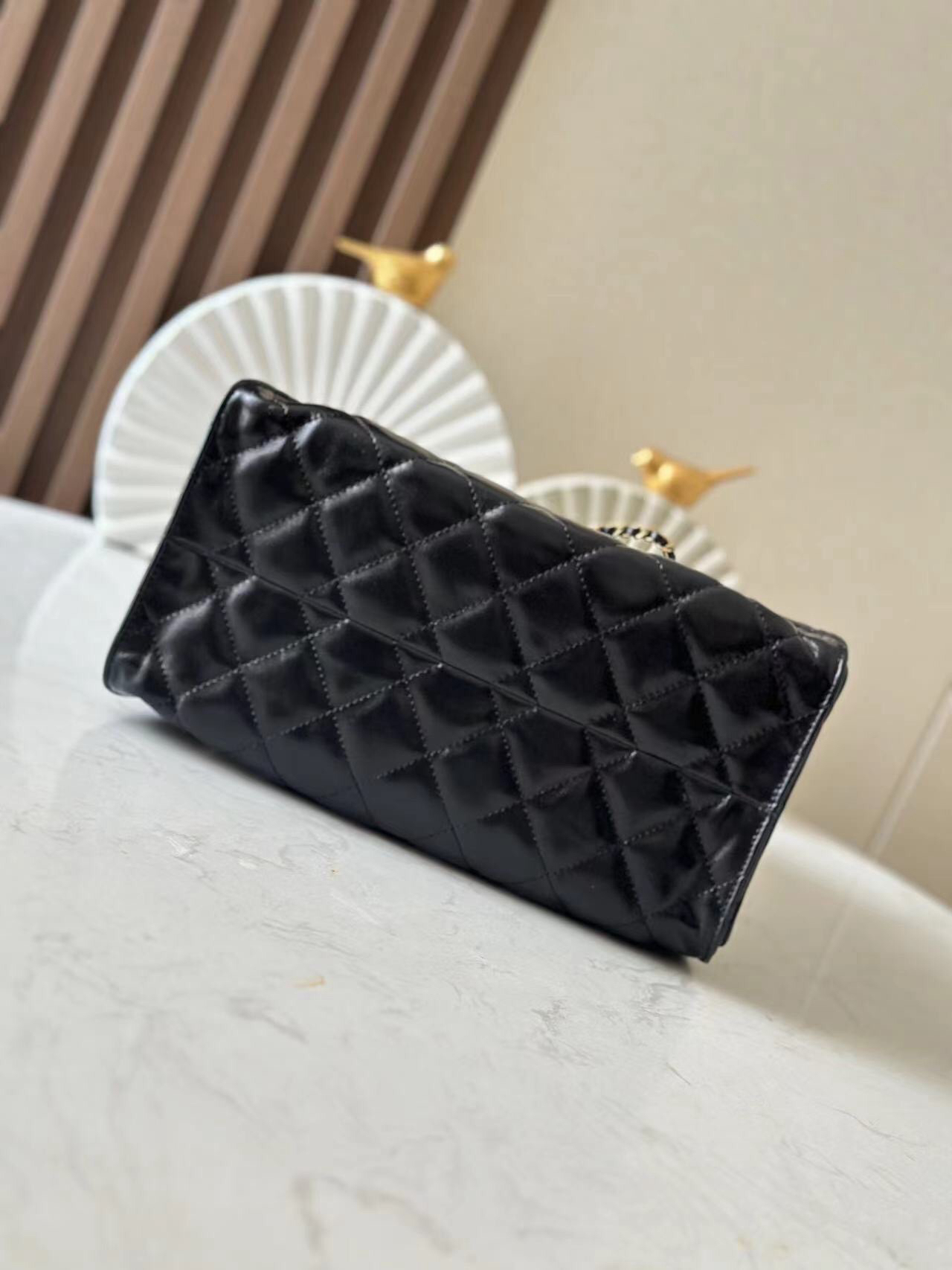 Chanel 25C Cowhide Quilted Hobo Shoulder Bag - Image 3