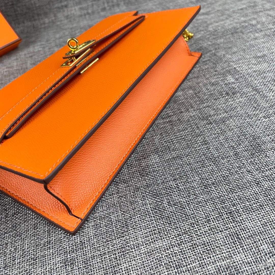 Hermès Kelly Palm-Grain Leather Crossbody Bag - Image 3