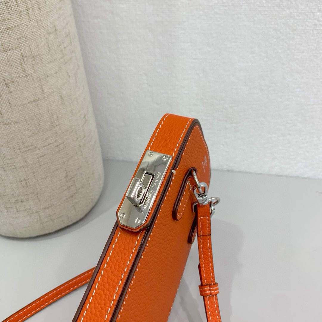 Hermès Hac a Box Tadelakt Calfskin Phone Case with Shoulder Strap - Image 3