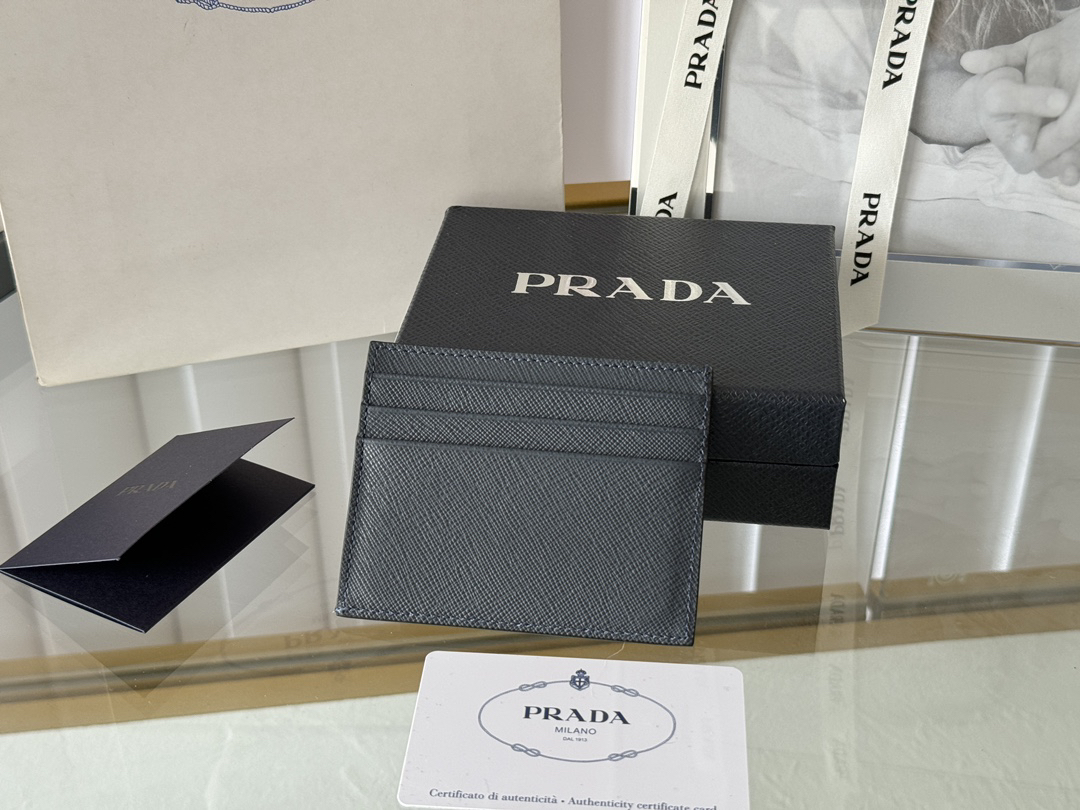 Prada Saffiano Leather Card Holder 2MC223 - Image 3