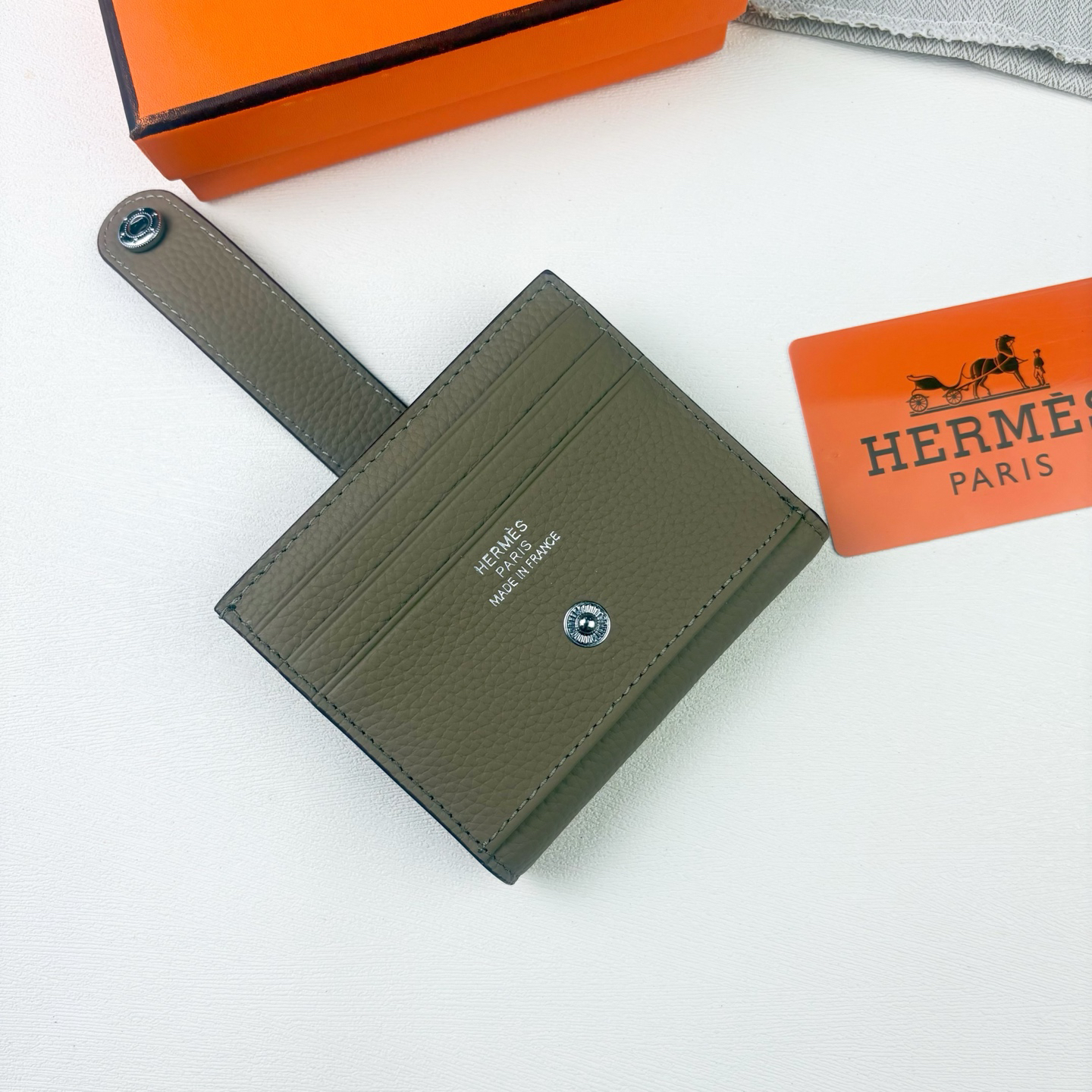 Hermès Bearn Togo Leather Wallet - Image 3