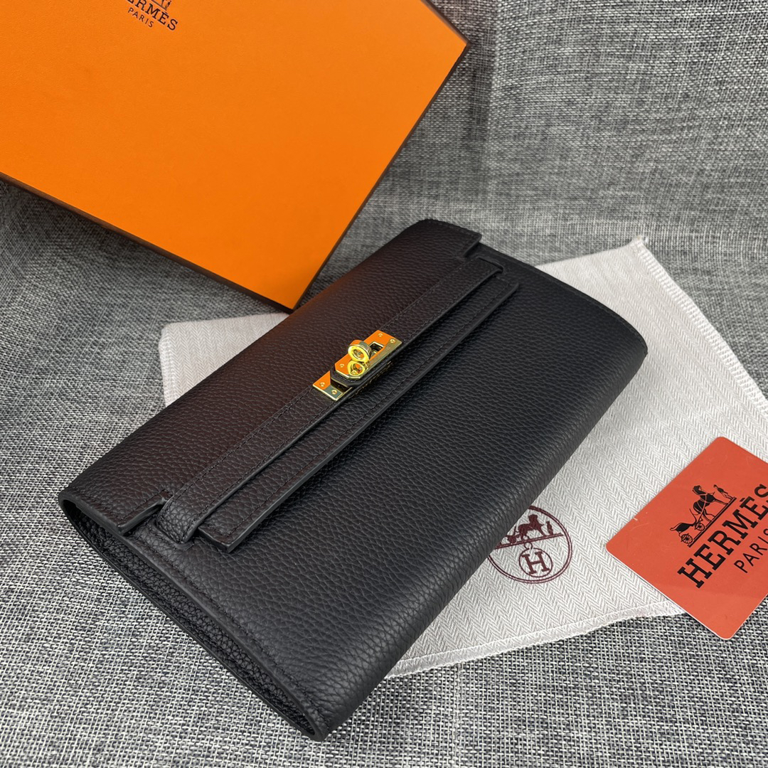 Hermès Kelly Handbag in Togo Leather with Gold-Tone Hardware - Image 3