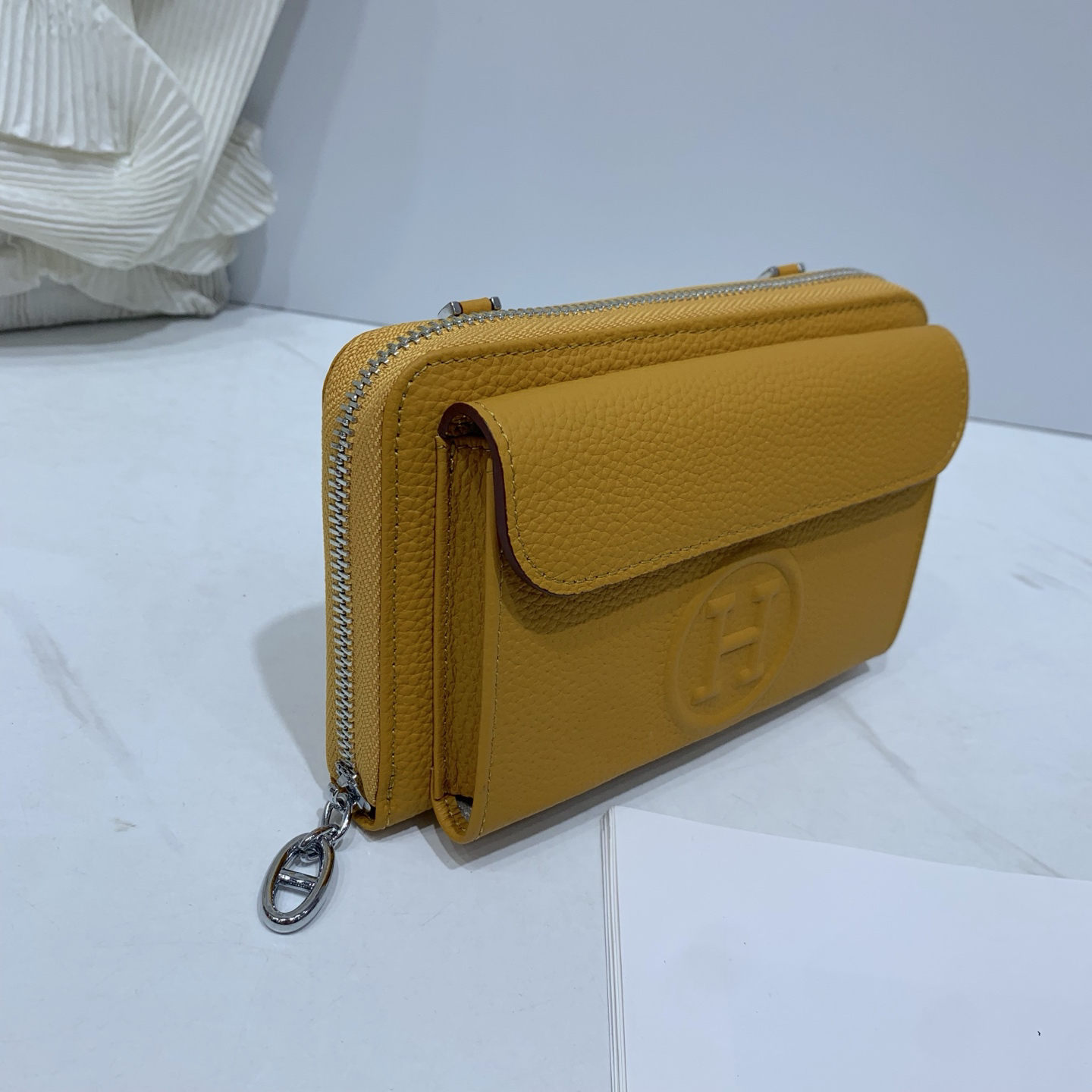 Hermès Togo Calfskin Crossbody Bag - Image 3