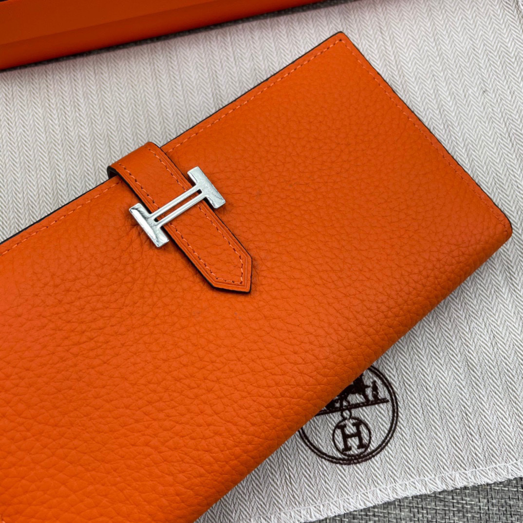 Hermes Leather Zip Wallet - Image 3