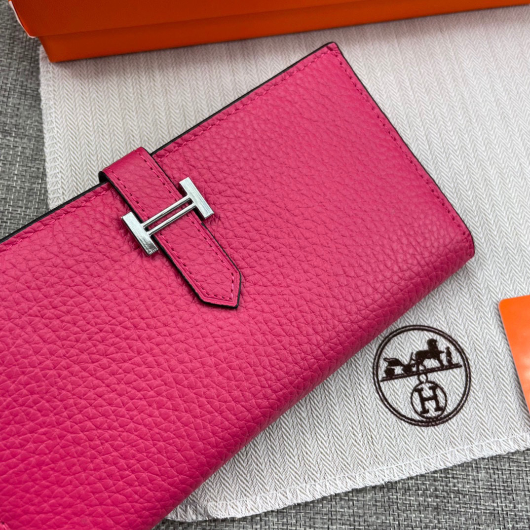 Hermès Women’s Togo Calfskin Vertical Zip Wallet - Image 3