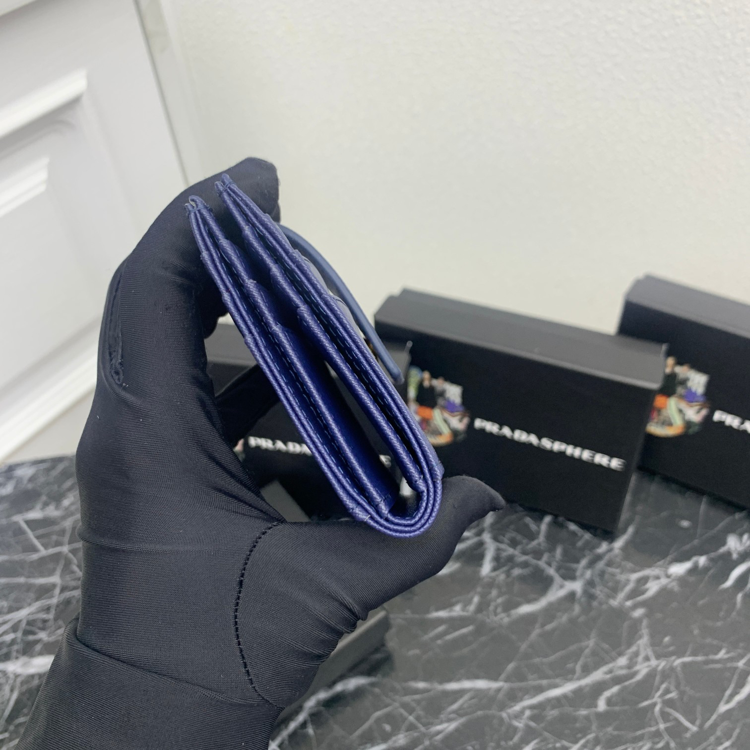 Prada Leather Short Wallet LM215 - Image 3