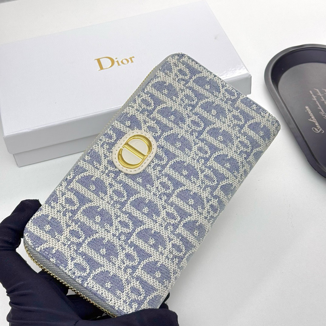 Dior Oblique Long Zipper Wallet - Image 3