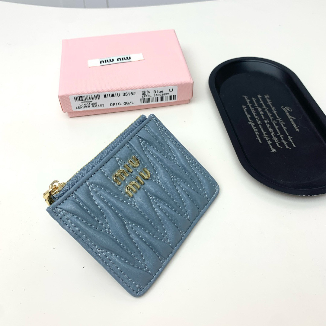 Miu Miu Quilted Lambskin Wallet - Image 3