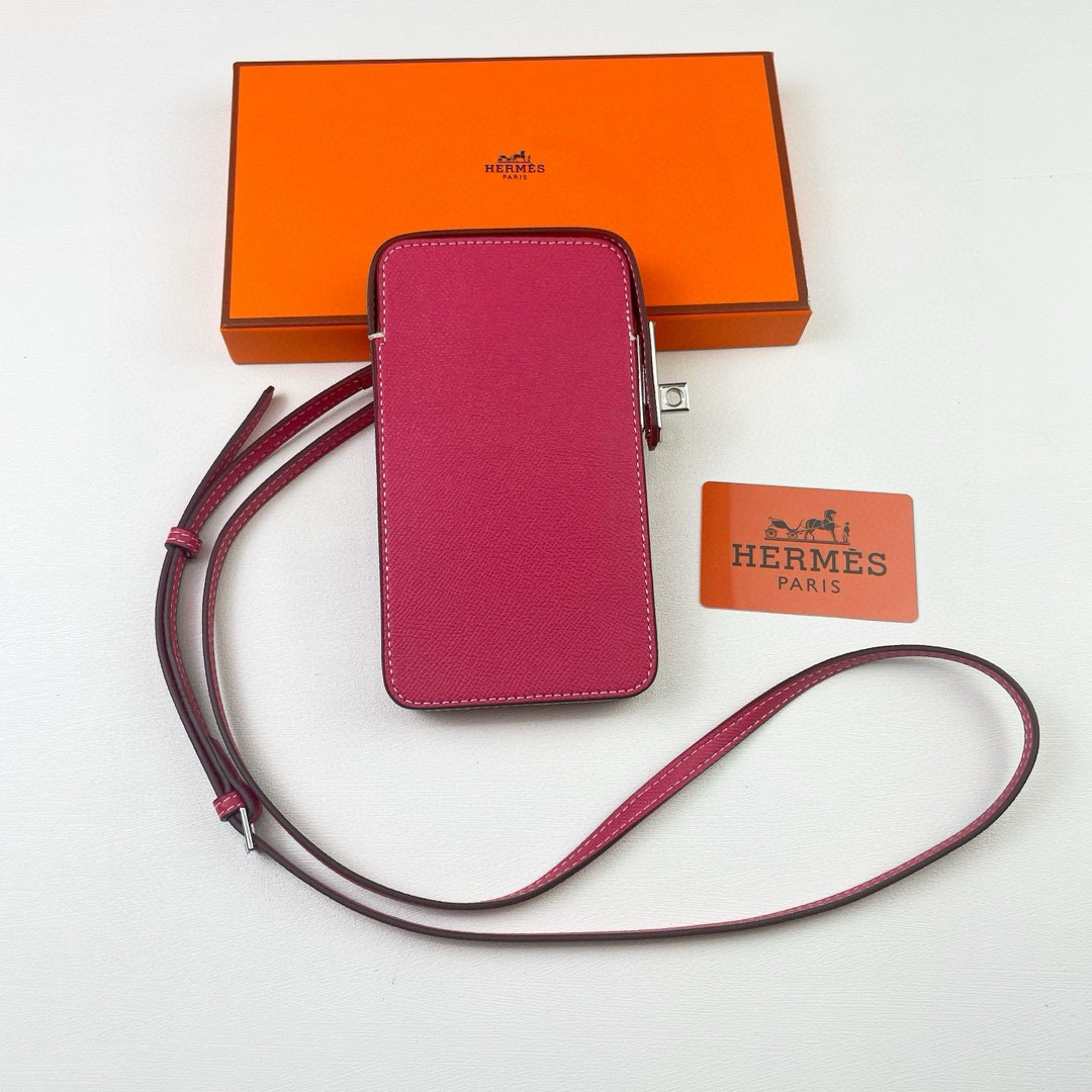 Hermes Hac a Box Tadelakt Calfskin Phone Case - Image 3