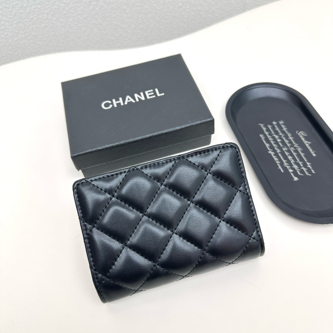 Chanel 8354 Multifunction Wallet - Black and Pink - Image 3