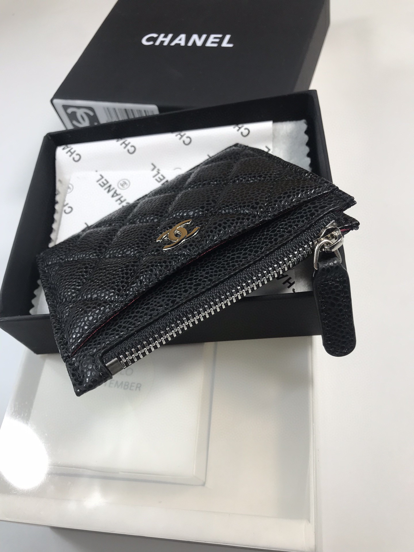 Chanel Calfskin Card Holder Model 50084 - Image 3