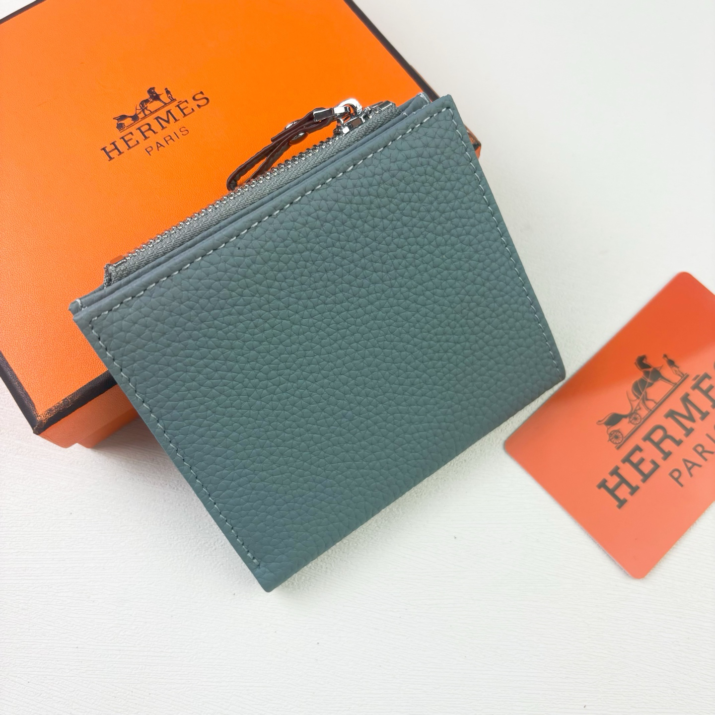 Hermes Silk'in Togo Leather Women's Wallet - Image 3