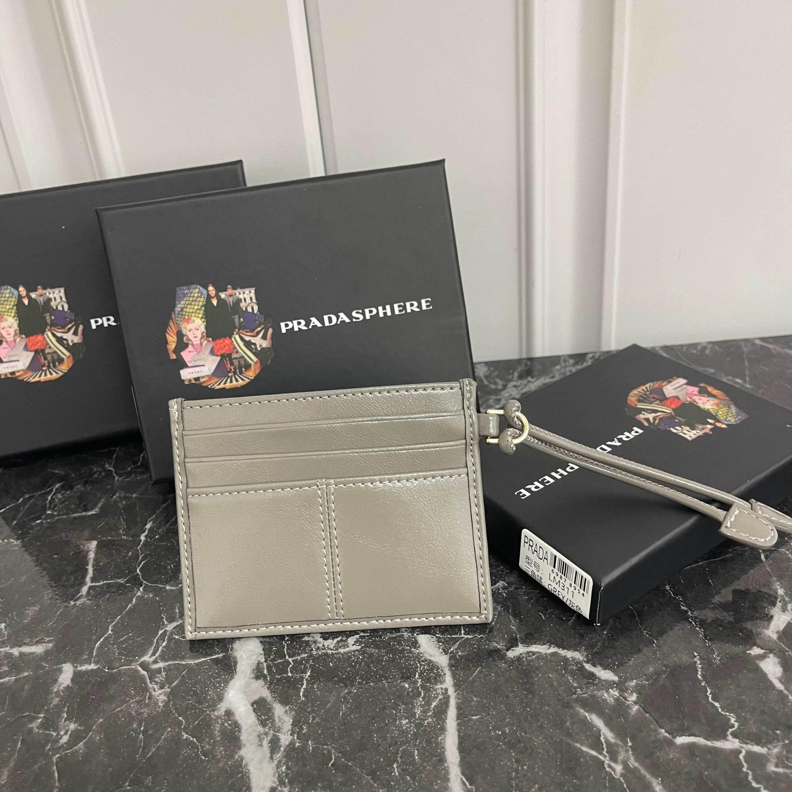 Prada Saffiano Leather Card Holder - Image 3